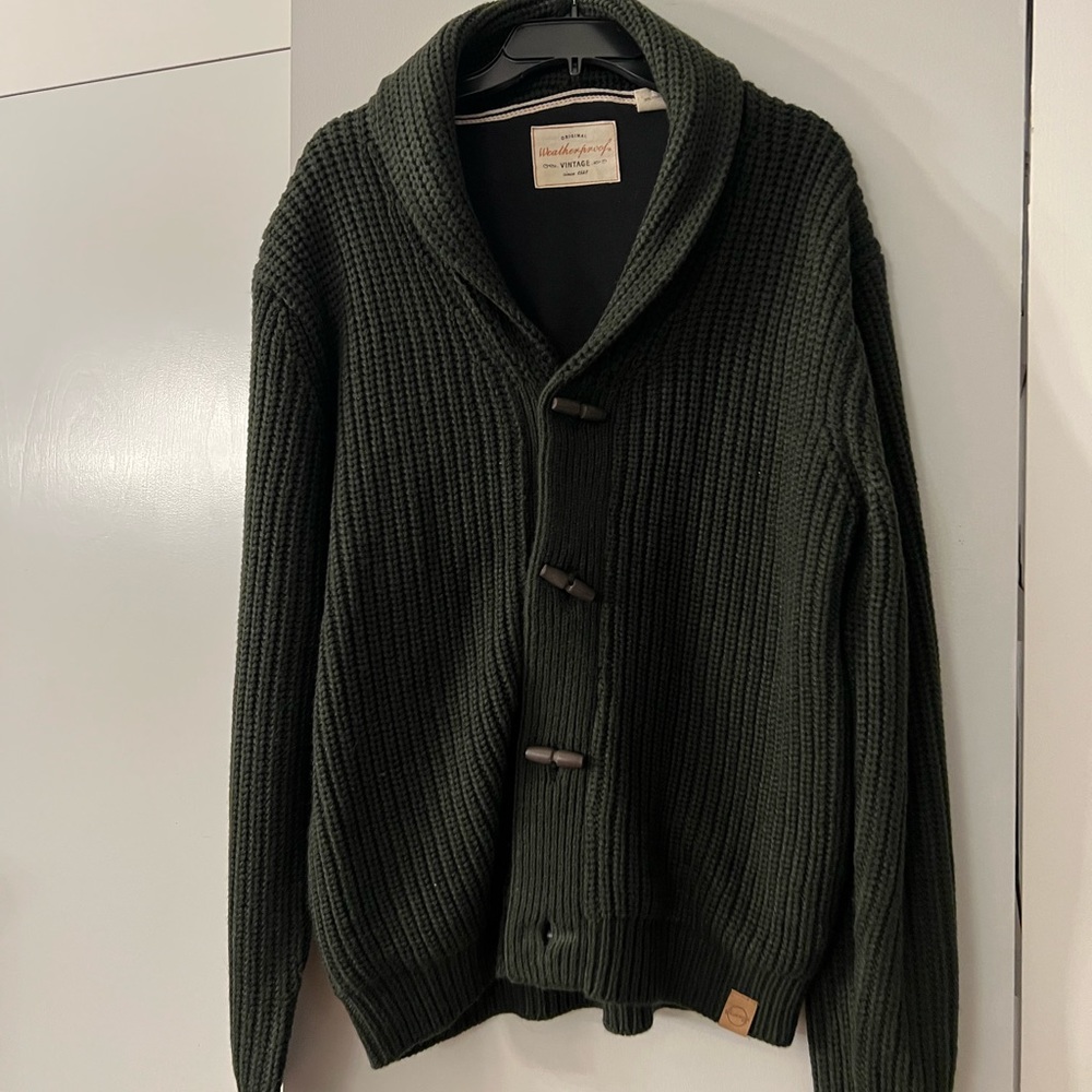 Men's Sweater Cardigan Knit Knitted Solid Color V Neck